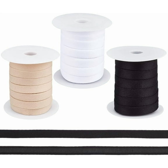 30 Yards 3 Colors Nylon Boning Cover Black White White Sewing Bone Casing 0.47 Inch Sewing Garment Accessories DIY