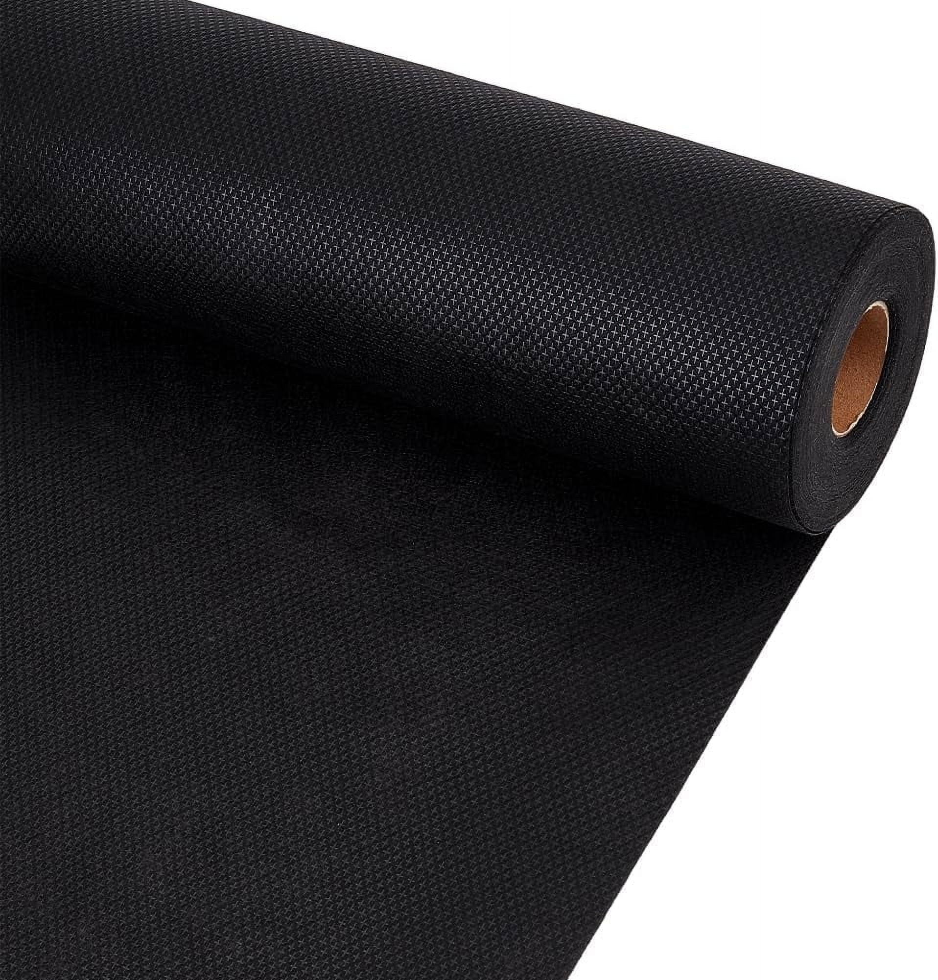 30 Yards Black No Show Mesh Fabric 12 Inch Iron on Nylon Fabric Embroidery Stabilizer Backing for Machine Embroidery and Hand Sewing