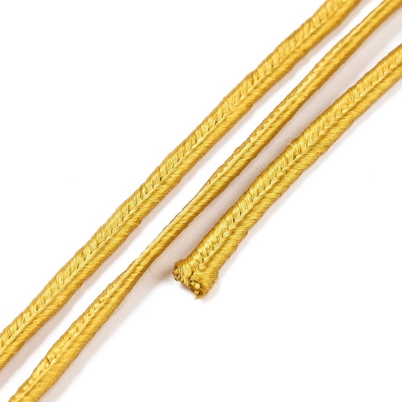30 Yards Cotton Thread Cord Goldenrod 3x1mm