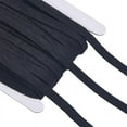 Black Drawstring String 30 Yards Flat Drawstring Cord Black Draw String Replacement Rope Soft ...