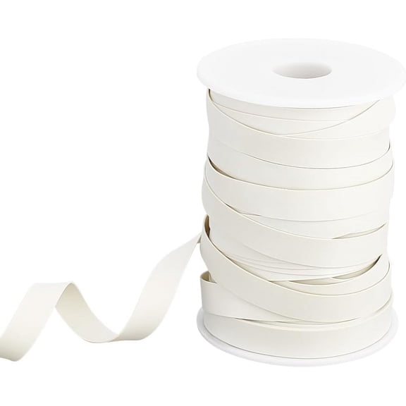 30 Yards Rubber Swimwear Elastic Band White Swim Flat Rubber Band PVC Synthetic Rubber Band 10mm Wide Elastic Rubber Strip Swim Accessory DIY