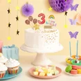 thumbnail image 1 of 30-Year-Old Track-Shaped Birthday Candles In Red And Gold, 3D Cake Decoration., 1 of 6