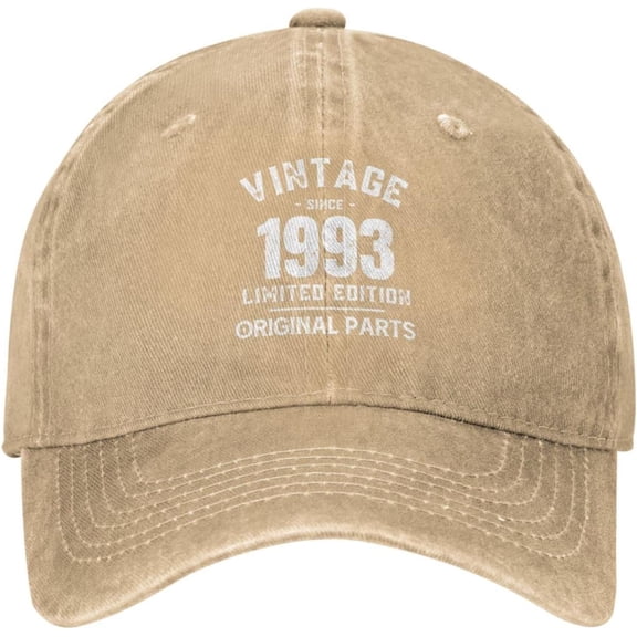 30 Year Old Vintage 1993 Hat 30th Birthday Gifts for Women Men Awesome Since 1993 Baseball Cap Black Snapback Hat