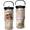 thumbnail image 1 of 30 Years Gifts Anniversary Cups with Handle and Straw, 30 Oz Pearl Wedding Tumbler Stainless Steel Cups 30th Wedding Gifts Anniversary, Valentine Mug 30th Gifts Anniversary for Couple, Parents Friends, 1 of 6