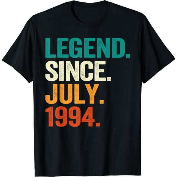 30 Years Old Gifts Legend Since July 1994 30th Birthday T-Shirt