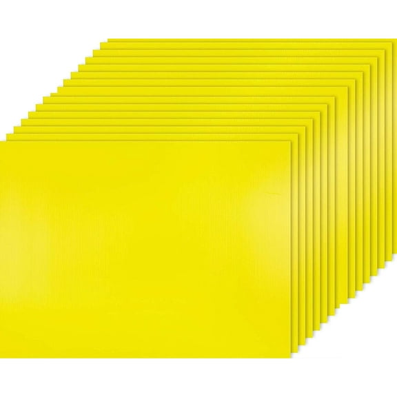 30 Yellow Sign 12 x 18 icnh x 4 mm Corrugated Plastic Sign, Bundle of 30 pieces Sign Blank Made in USA Ship same day