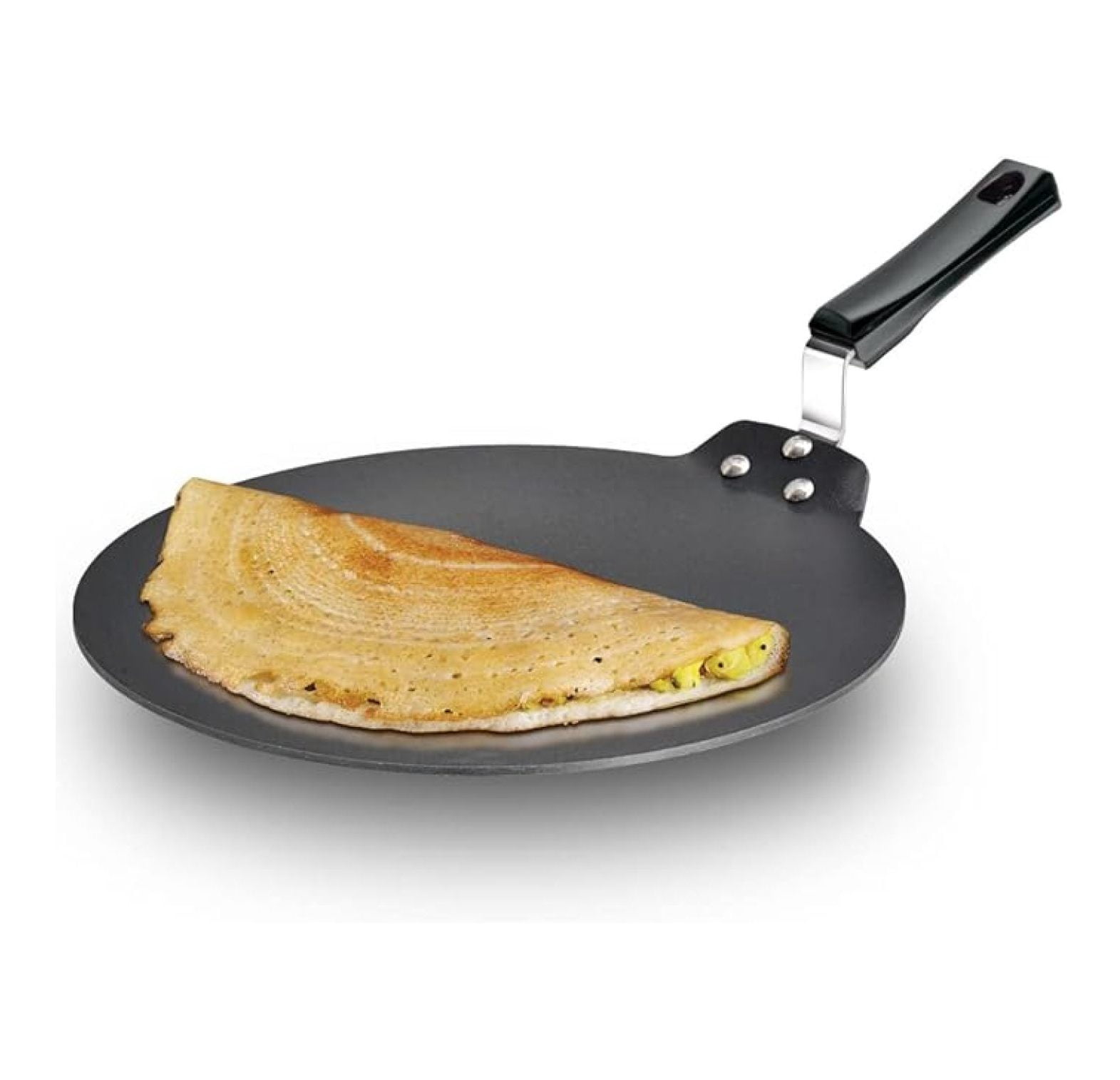 30 cm Dosa Tava, Non Stick Dosa Tawa, Flat Dosa Tawa, Black (NDT30)