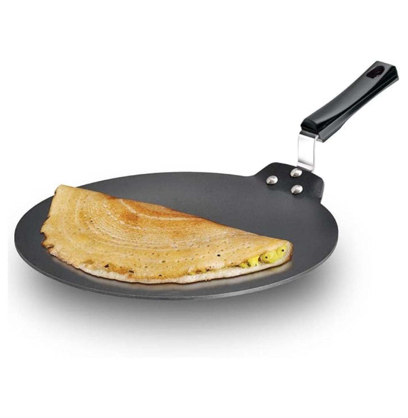 30 cm Dosa Tava, Non Stick Dosa Tawa, Flat Dosa Tawa, Black (NDT30)