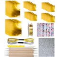 30 count Metal Embossing Foil Sheets Christmas Ornament DIY Kit / Tin ...