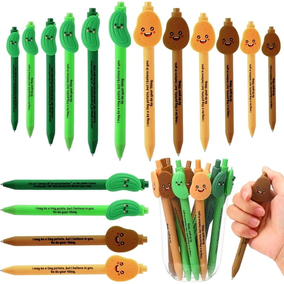 30 count Positive Pens Bulk Pickle Pens with Motivational Quotes Positive Affirmation Employees Appreciation Gifts for Valentine Coworker Staff Teachers Students