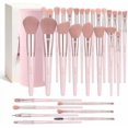 thumbnail image 1 of 30 count Professional Makeup Brush Set with Travel Case - Kabuki, Foundation, , Blush,Blending& Eyeshadow Brushes, Labeled for -Ready Box,PinkGold, 1 of 6