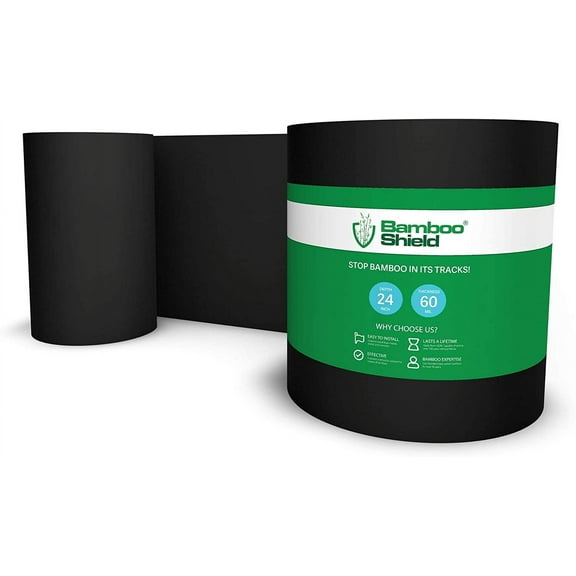 30 feet Long x 24 inch x 60 mil - Bamboo Root Barrier/Water Barrier