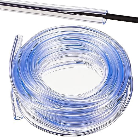 30 ft Dog and Cat Cord Protector Flexible Cable Sleeve 2 mm Thick 1/2 Inch Diameter Wire Cable Sleeve Tubing for Pets PVC Electric Wire Cover Cord Protector for USB Charger Audio(Clear)