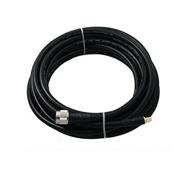 30 ft LMR 400-series Equivalent Low Loss Cable, SMA-Male to SMA-Male Connectors
