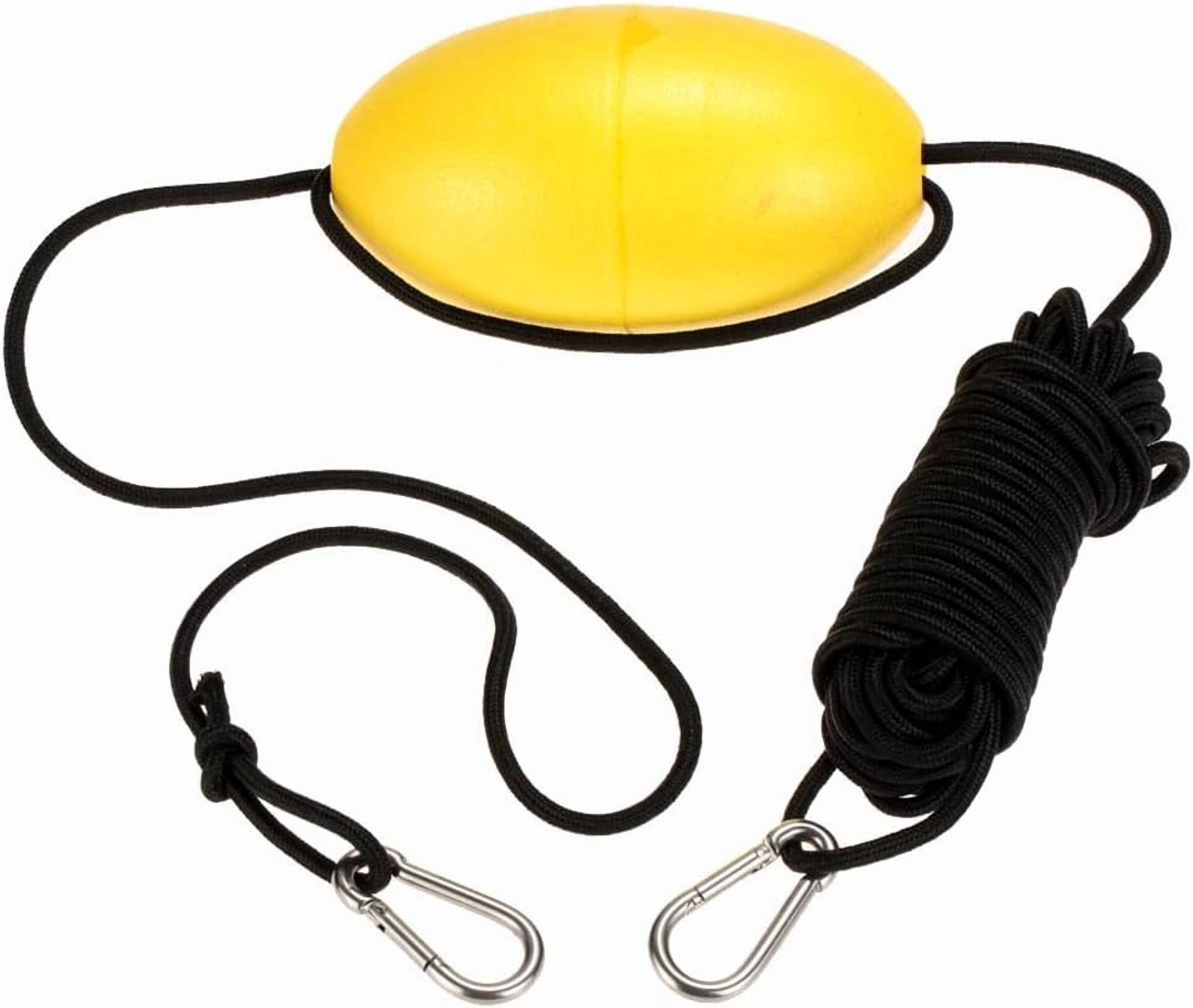 30 ft. Marine Rope Tow Line, Buoy Ball Float Leash & Stainless Steel ...