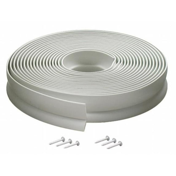 30 ft. White Vinyl Garage Door Seal For Top & Sides