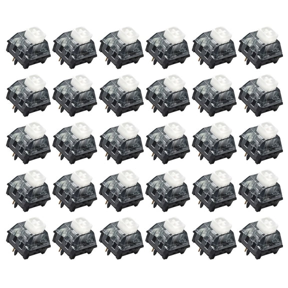 30 hot-swappable mechanical keyboard switches suitable for gaming and office use
