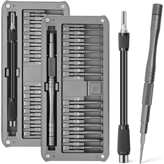 30-in-1 Premium Precision Magnetic Screwdriver Set, Professional Mini Repair Kit for Electronics, Computer, Laptop, PC Building, Phone, Watch & Eyeglass β Alloy Tool Steel Micro Bits