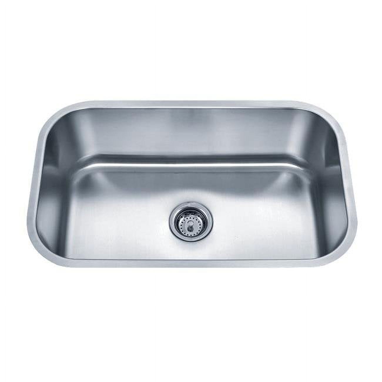 30-Inch Matte Stainless Steel Undermount Single Bowl Kitchen Sink