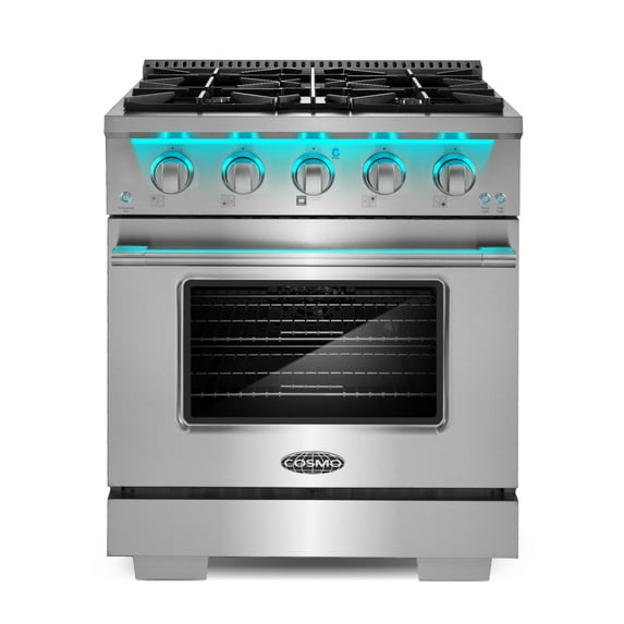 30 in. 3.5 cu. ft. Gas Range with 4 Burners in Stainless Steel