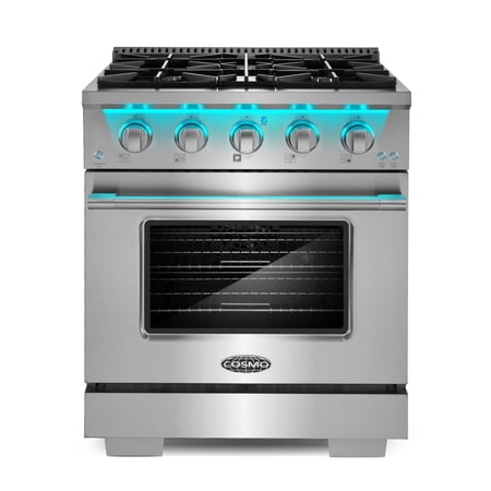 30 in. Vista Collection 4.3 cu. ft. 4 Burners Gas Range in Stainless Steel