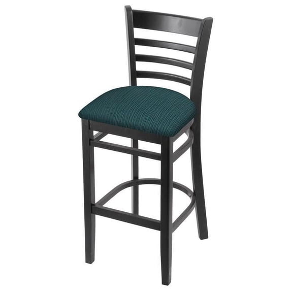 30 in. 3140 Series Counter Stool, Black with Graph Tidal Seat