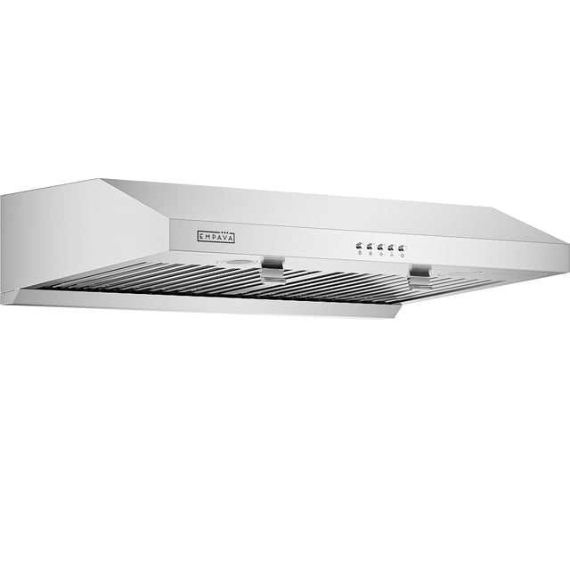 Kitchen Fan Inner 30 in. 400 CFM Ultra Slim Ducted Kitchen Under Cabinet Range Hood with ...