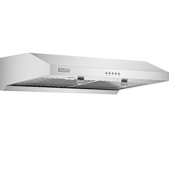 30 in. 400 CFM Ultra Slim Ducted Kitchen Under Cabinet Range Hood with Light in Stainless Steel-3-Speed Fan