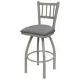 thumbnail image 1 of 30 in. 810 Contessa Swivel Bar Stool with Anodized Nickel Finish & Canter Folkstone Grey Seat, 1 of 1