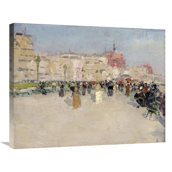 30 in. A Seaside Promenade Art Print - Walter Frederick Osborne
