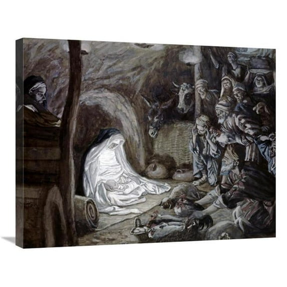30 in. Adoration of the Shepherds Art Print - James Tissot