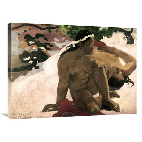 30 in. Aha Oe Feii - Are You Jealous Art Print - Paul Gauguin