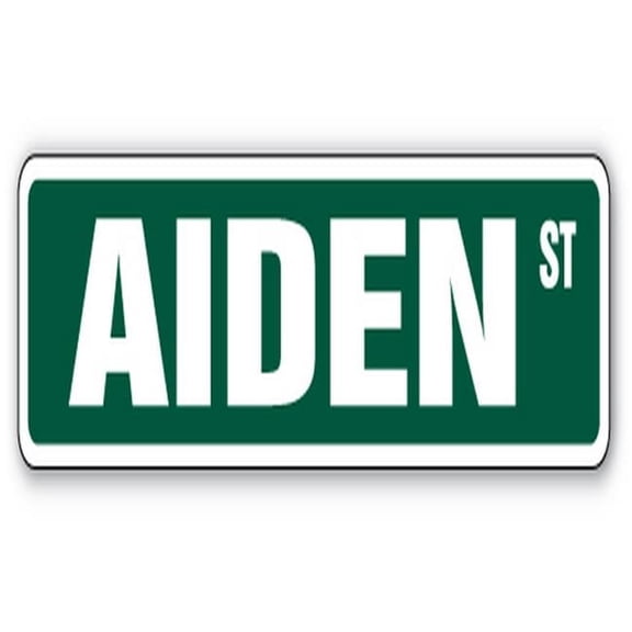 30 in. Aiden Street Childrens Name Room Sign