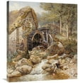 thumbnail image 1 of 30 in. An Old Water Mill Art Print - Myles Birket Foster, 1 of 1