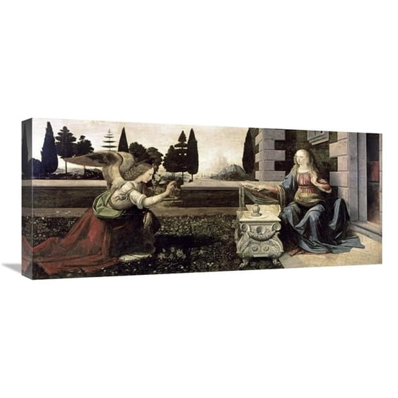 30 in. Annunciation Art Print - Leonardo Da Vinci