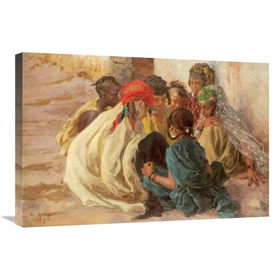 30 in. Arab Children Playing Art Print - Alphonse Etienne Dinet