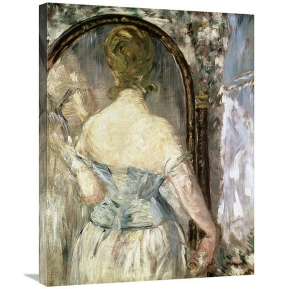 30 in. Before the Mirror Art Print - Edouard Manet