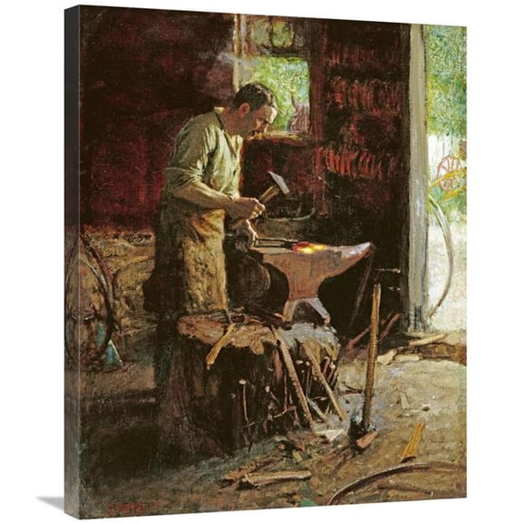 30 in. Blacksmith Art Print - Edward Henry Potthast