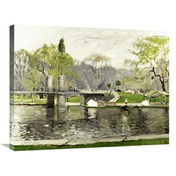 30 in. Boston Commons Art Print - Arthur Clifton Goodwin