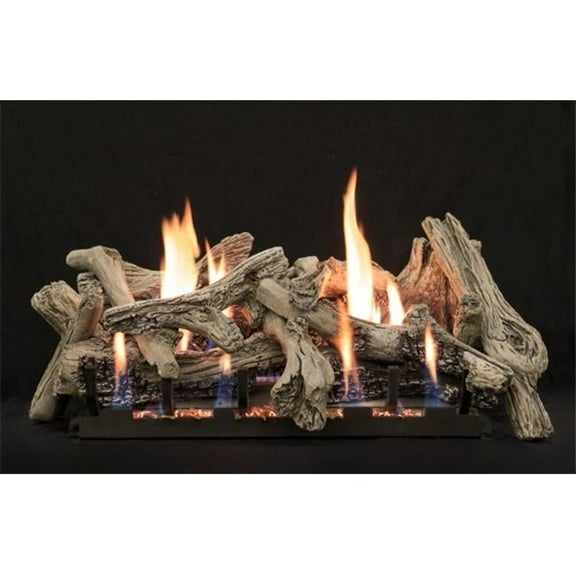 30 in. Burncrete Log Set, Driftwood - 10 Piece