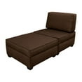 thumbnail image 1 of 30 in. Chaise Lounge Storage Ottomans - Espresso, 1 of 1