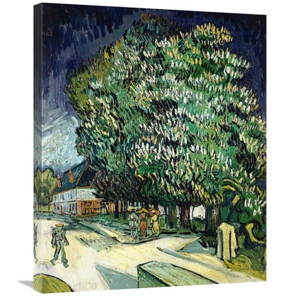 30 in. Chestnut Trees in Blossom Art Print - Vincent Van Gogh