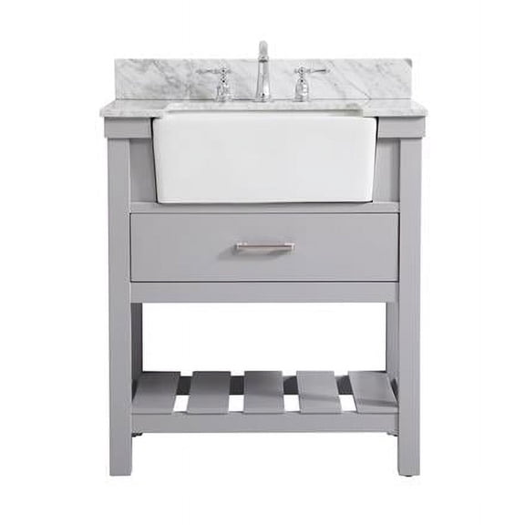 30 in. Clement Single Bathroom Vanity, Black