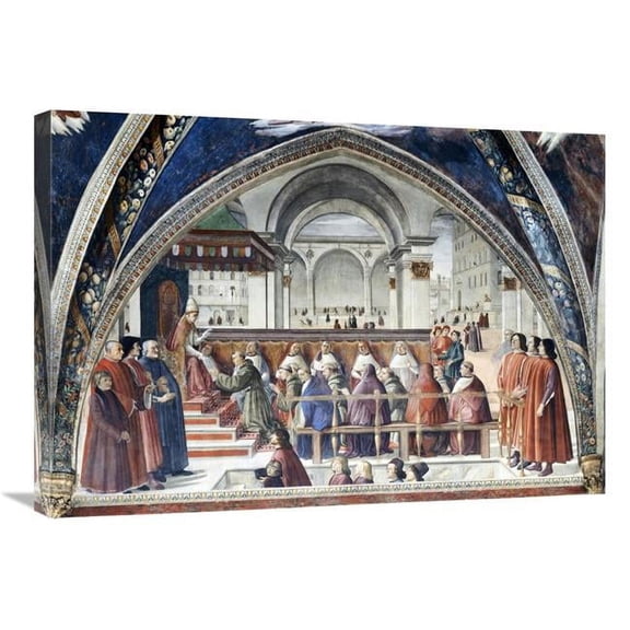 30 in. Confirmation of the Order of Saint Francis Art Print - Domenico Ghirlandaio