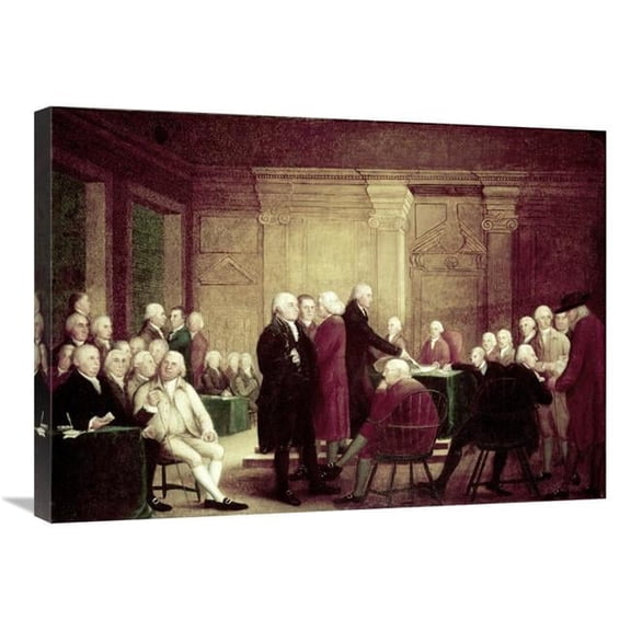 30 in. Congress Voting Independence, C. 1784 - 1788 Art Print - Robert Pine