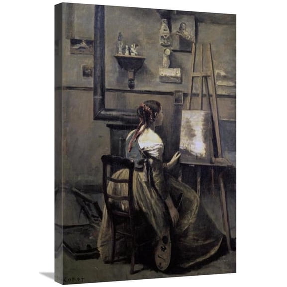 30 in. Corots Studio Art Print - Jean-Baptiste-Camille Corot