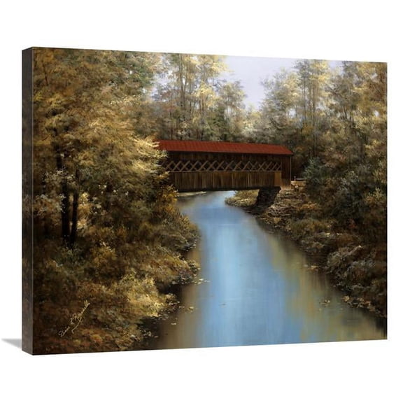30 in. Covered Bridge Art Print - Diane Romanello