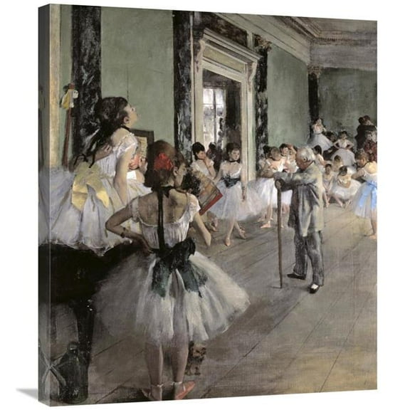 30 in. Dance Class Art Print - Edgar Degas