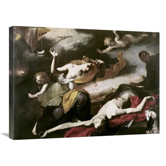30 in. Death of Adonis Art Print - Jusepe De Ribera