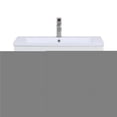 thumbnail image 1 of 30 in. Delilah Wall Mounted Single Sink Bathroom Vanity Without Mirror, Gloss White, 1 of 1